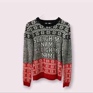TOPMAN Mens Holiday Christmas Knitted Sweater XS/S